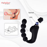 Battery compartment access for male pleasure massager